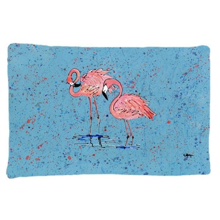 Carolines Treasures Carolines Treasures 8566PILLOWCASE 20.5 x 30 in. Flamingo Moisture Wicking Fabric Standard Pillow Case 8566PILLOWCASE